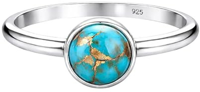 Meadows Marquise-förmiger Edelstein, schlichter Boho-Ring aus 925er Sterlingsilber, handgefertigter Schmuck R-1965