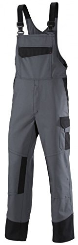 BP 2431-820-5332-54l Latzhose, Stretch-Hosenträger mit Clipbefestigungen, 320,00 g/m² , dunkelgrau/schwarz, 54l