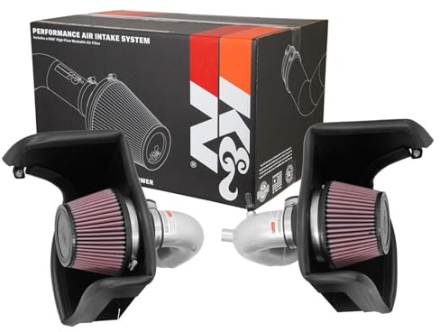 K&N Typhoon Kit passgenau | kompatibel mit Kia Stinger 3.3 2018-2020 - Silber (69-5318TS)