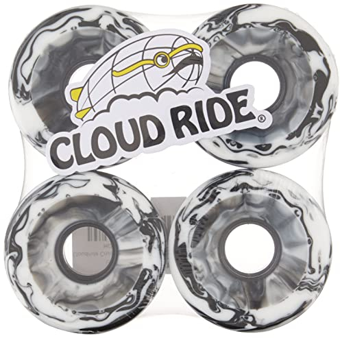 Cloud Ride! 65mm Cruisers Longboard-Räder, Schwarzer Marmor, 65 mm