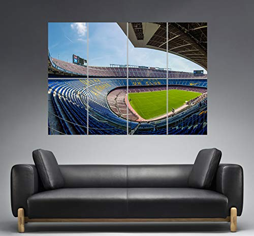 Camp NOU Stadium Poster MES Que Un Club Wall Art, groß, A0, groß