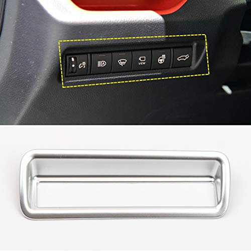 HIGH FLYING für RAV4 XA50 2019-2022 Interieur Lichtschalter Dekor Silber Matt 1 Stück ABS Kunststoff