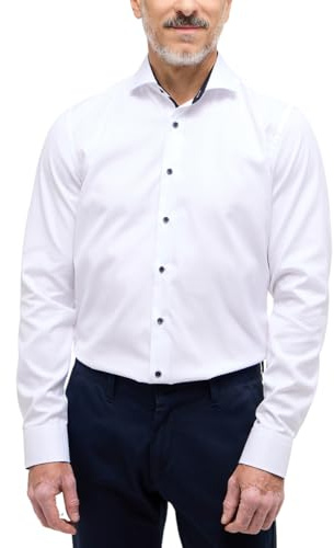 ETERNA Male Cover Shirt unifarben Slim FIT