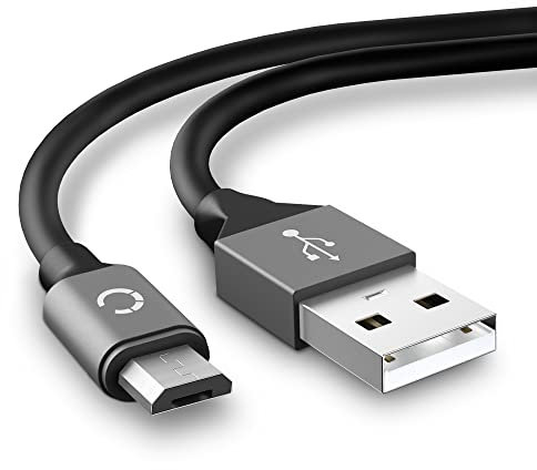 CELLONIC® IFC-600PCU Câble USB de données data compatible avec Canon EOS 90D EOS 250D EOS M50 M5 M6 PowerShot G5 X G7 X Mark II G9 X G1X Mark III SX740 HS SX620 HS Cordon USB de charge Micro USB Fil