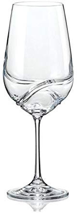CRISTALICA Rotweinglas Weinkelch Turbulence 550ml klar Kristallglas dekantieren