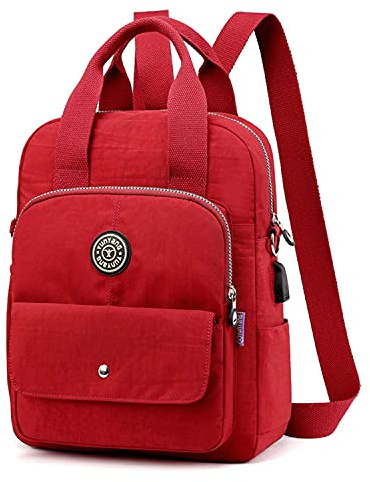 EVEOUT Mujer Casual Mochila Bolsa de Hombro Cartera Bolso para Viajar Trabajo Colegio Cámping