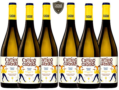Vino Ribeiro - Caja Vino Blanco 6 botellas x 750 ml - Vino para Regalar - Vino Gallego Premium - Vino Regalo Gourmet - Pack Regalo Vino – Treixadura, Albariño, Godello - CAMINO DE CABRAS