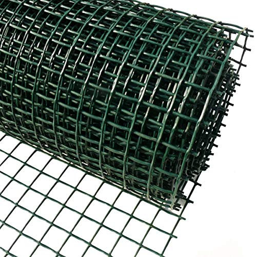 Foglish Green Plastic Garden Fencing Mesh Netting Climbing Plants Vegetables Pets 5m x 1m x 20mm