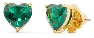Kate Spade New York Heart Studs, Green