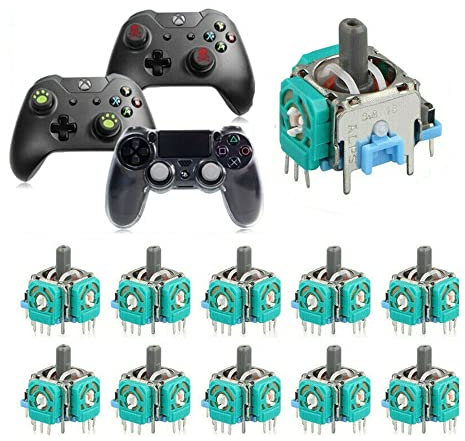 N//B Módulo de Sensor de Joystick Analógico de Repuesto 3D de 10 Piezas Compatible con PS4/Xbox One Controlador