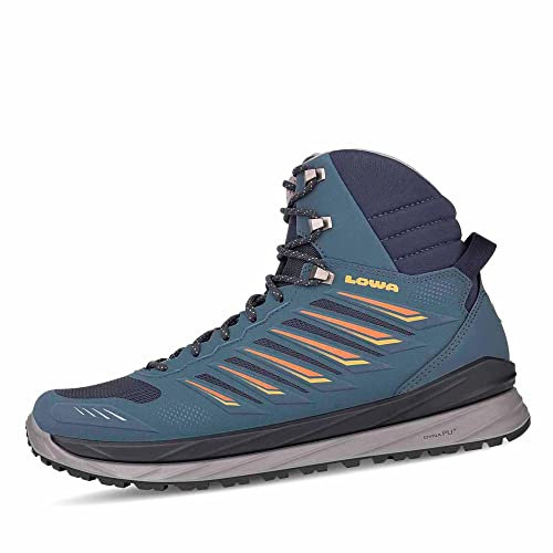 LOWA Stiefel mittel AXOS GTX MID stahlblau/orange, 44