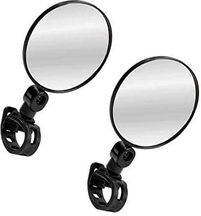 MYSUNBAR Fahrradspiegel,2 Stücke Rückspiegel Fahrrad-Lenkerenden Fahrrad Rückspiegel Universal Radfahren Fahrrad Mountainbike Lenker 360 Grad Drehung