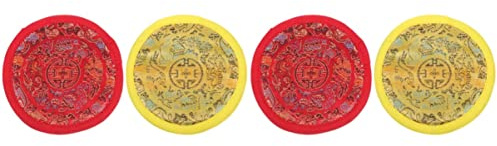 MILISTEN 2sets Buddhistischen Ritual Instrumente Kissen Matten Klangschale Pad Dekorative Handwerk 2 Stücke * 2
