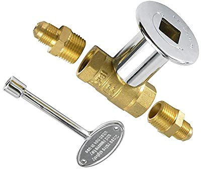 Vanne de contrôle de 1/2 Pouce pour foyers à Haute Pression Kit de vanne d'arrêt Droite Quart de Tour pour gaz GN LP