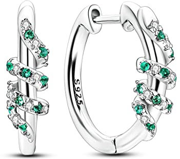 NARMO 925 Sterling Silber Kleine Hoop Ohrring für Frauen Huggie Ohrringe