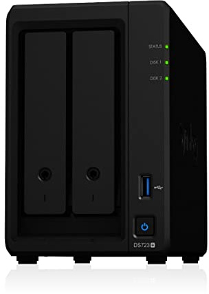 Synology DS723+ 2GB NAS 6TB (2X 3TB) Seagate IronWolf, montiert und getestet mit DSM SE installiert