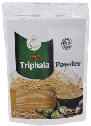 SVATV Kräuter-Triphala-Pulver | Vitamin C und Antioxidantien | Innenreinigung | Ayurvedisches Kräuterpulver | Einfach zuzubereiten | 227 g, 8 Unzen
