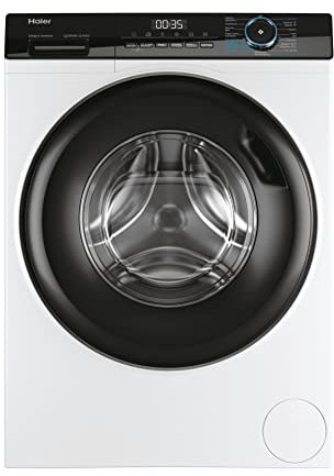 Haier I-Pro Series 3 HW90-B14939-IB Lavadora Carga Frontal 9kg, Función Vapor, Motor Direct Motion, Tratamiento Antibacterias, 1400 RPM, Fin Diferido, Detector Automático de kg, Blanco