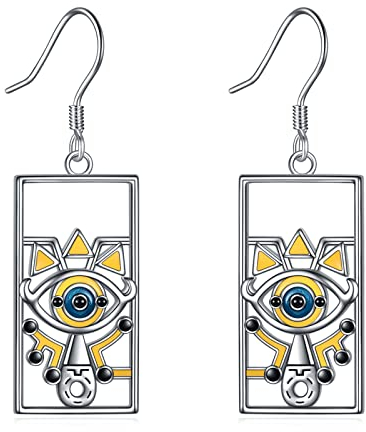 YFN Zelda Ohrringe Sterling Silber Anime Cartoons Geschenke für Frauen Männer Jungen (1)