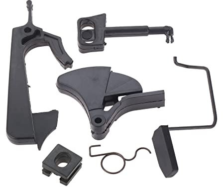 SRGDRR 5 pièces adaptées for Husqvarna 142 137 136 141 36 41 tronçonneuse accélérateur déclencheur Ressort Serrure Starter Tige Kit remplacer for 530029869 530029831 Remplacement des Accessoires