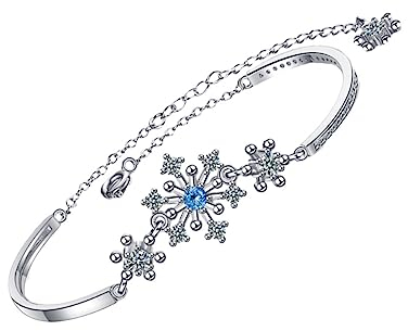 GALPADA 1stück Schneeflocken Armband Für Modisches Handaccessoire Mit Zirkonia Verstellbar Für Studenten Und Zierliches Design
