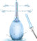 Analdusche Einlauf Darmreinigung Frau Herr - Anal Dusche 245ML Irrigator Darmspülung Anti-Rücklauf und Filter Enema Kann an Einen Duschschlauch Angeschlossen Werden Darmreinigung Blau Wasserschutz