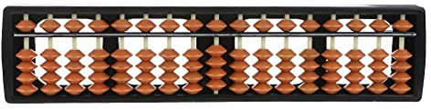 17 tiges de chiffres standard Abacus Soroban Calculatrice chinoise japonaise Outil de comptage Compatible avec les enfants, les tout-petits et les adultes Boulier