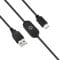GINTOOYUN Câble d'alimentation USB 2.0 A vers type C mâle LED - Câble variateur tactile - Couleur unie - Interrupteur marche/arrêt - Contrôleur DC 5 V pour téléphone, ventilateur USB, bandes LED, etc.