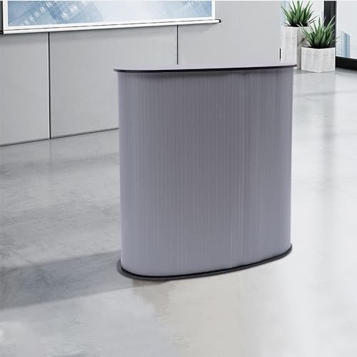 XUEMANSHOP Empfangstheke, 40 x 90 x 90 cm Messetheke Faltbar, Empfangstresen, Rezeption, Rezeptionstheken, Laden-Theke, Verkaufstheke, Rezeptionsmöbe, Round