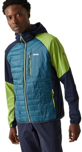 Regatta Herren Men's Andreson Jacket Pro Hybrid Kapuzenjacke, leicht, Durchgehender Reißverschluss, grün, S