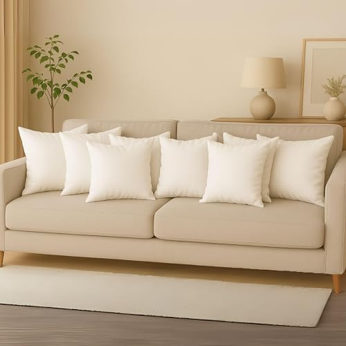 cuscini fiber Set 8 imbottiture Cuscini bianchi 40 x 40 cm morbida made in Italy divano letto