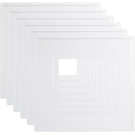 rhinocables, Single Socket Cover, Light Switch Cover for Wall Light - Plastic Plate, Light Switch Frame or Single Plug Socket Cover, Clear Back Panel - Great Home Improvement Accessories (6 Clear)