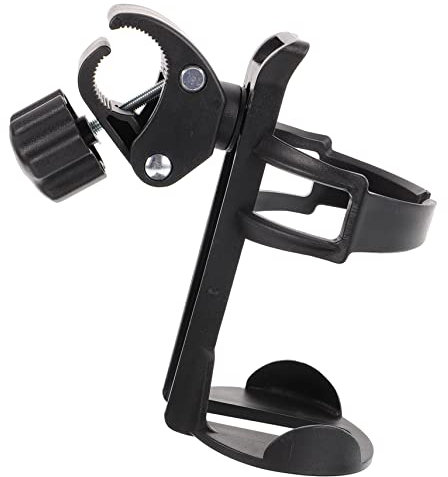 GARVALON Getränkehalter Für Kinderwagen Abnehmbar Geeignet Für Milchflaschen Und Becher Mit Stufenlos Verstellbarer Klemme Für Stangen Und Rohre Robust Und Sicher