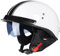 Mezzo Casco Jet Caschi Moto Retrò Casco Scodella Portatile, ECE Omologato Mezzo Elmetto da Moto Retrò con Pare-soleil Rétractable per Uomo Donna Biker Cruiser Scooter Touring(4,M(57~58CM))