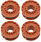 LT Easiyl 4 Pièces Bobine de Tondeuse à Gazon 40,4x17,5mm Compatible avec Batterie Titan 18v Longueur de Coupe-Bordure 2,5m Diamètre de Fil 1,5mm