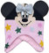 Peruanische Mütze Minnie Disney Mütze Wintermütze mit Ohrenklappen für Kinder, Rosa, 50-51