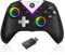 Lapezei PC Controller Wireless, Controller PC Gamepad with Dual Vibration, 2.4G Wireless Controller with 7 RGB Lights for PC Windows 11 10 8 7/Laptop/PS3/Android/Switch-Black