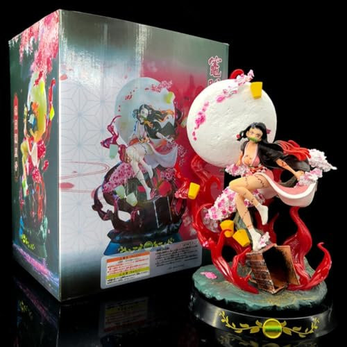 UUIVIRS Anime Figuren Statue, Kamado Nezuko Figur Spielzeug, Modellsammlung, Anime-Mädchen-Serie, Zeichentrickserie/Kamado Nezuko Model Ornaments (15cm)