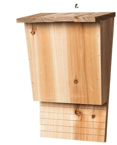 YNPQTDS Grandi case per pipistrelli all'aperto, Casetta per pipistrelli in legno all'aperto, Scatola per pipistrelli per pipistrelli in legno naturale, Scatola per pipistrelli in legno da esterno,