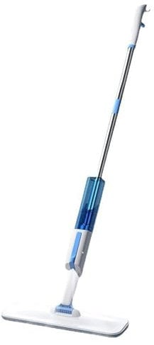 Fregona con pulverizador para escoba y fregona, paño de suelo con mecanismo giratorio y tecnología de rotación para hogar, cocina, madera dura, laminado, laminado A,126 * 11 * 38cm