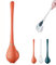 Tencipeda Modern Flexible Silicone Toilet for Home, Wall Mounted Silicone Toilet Brush-Ergonomic Toilet Brush and Holder Set (Orange)