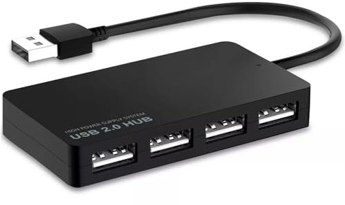 USB Hub, 4-Port Ultra-Slim USB 2.0 Hub Portable High speed Expansion Multi USB Hub Splitter Lead Cable For PC Laptop, Desktop, PS3 PS4, Xbox, Wii, MAC, NoteBook, MacBook, NetBook