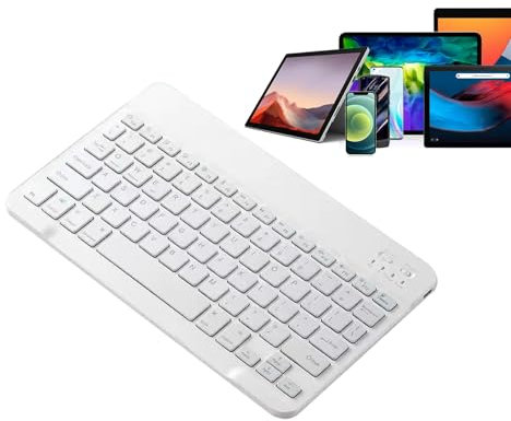 Tastiera Wireless Portatile, Tastiera Wireless Portatile - Tastiera Per Computer Portatile Silenziosa Ricarica Ricaricabile Per PC Per PC, Facilitando Il Cambiamento Tra Dispositivi E Sistemi Senza Pe