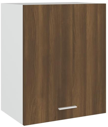 HETFTJN Barschrank Küchenunterschrank Küchenschränke Vorratsschrank - Hängeschrank Braun Eichen-Optik 50x31x60 cm Holzwerkstoff für Küche Esszimmer Wohnzimmer Badezimmer