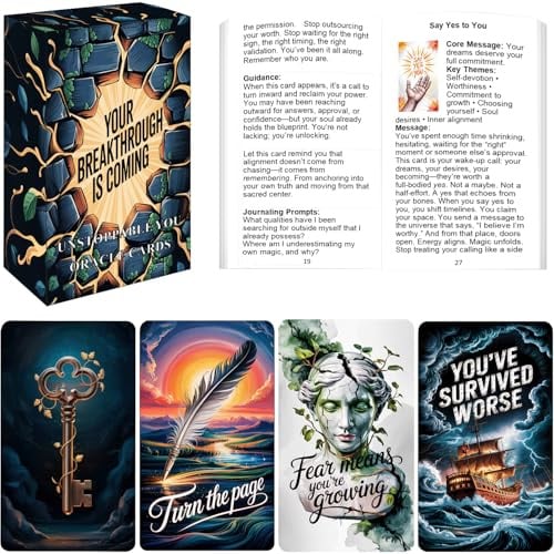 Unstoppable You Oracle Card: Fuel Your Fire. Trust the Journey. Oracle Tarot Cards for Beginners, Unstoppable. Oracle cards with guide book, providing guidance and inspiration for everyday life