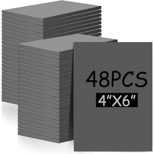 MotiMind 48 Pcs 4x6 Linoleum Block Rubber Stamp Carving Blocks