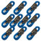 10 x 10m Male to Female XLR Mic Leads/Balanced Microphone Cables / 8 Colours / 10 Pack Blue