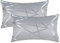 CaliTime Kissenbezüge Kissenhülle Packung mit 2 Kissenbezug Dekokissen für Couch Sofa Home Decor Modern Shining & Dull Contrast Dreiecke Abstrakte Linien Geometrisch 30cm x 50cm Silbergrau