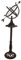 Große Sonnenuhr auf Standfuß Antik-Stil Gusseisen Braun Gartendeko H 120cm