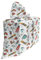 ABAKUHAUS Wintersport Baby Shower Geschänksverpackung aus Stoff, Snowboard Skifahren, 3x Bändern Wiederbenutzbar, 70 x 80 cm, Mehrfarbig